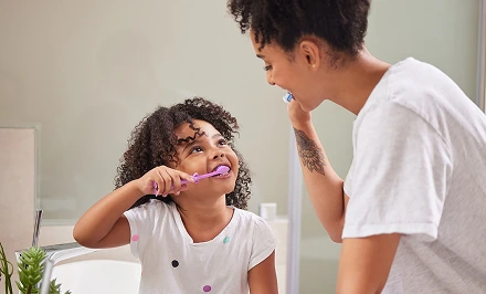 Female with healthy teeth