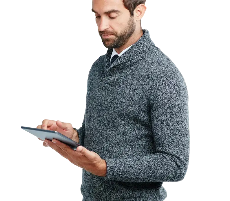 Serious business man